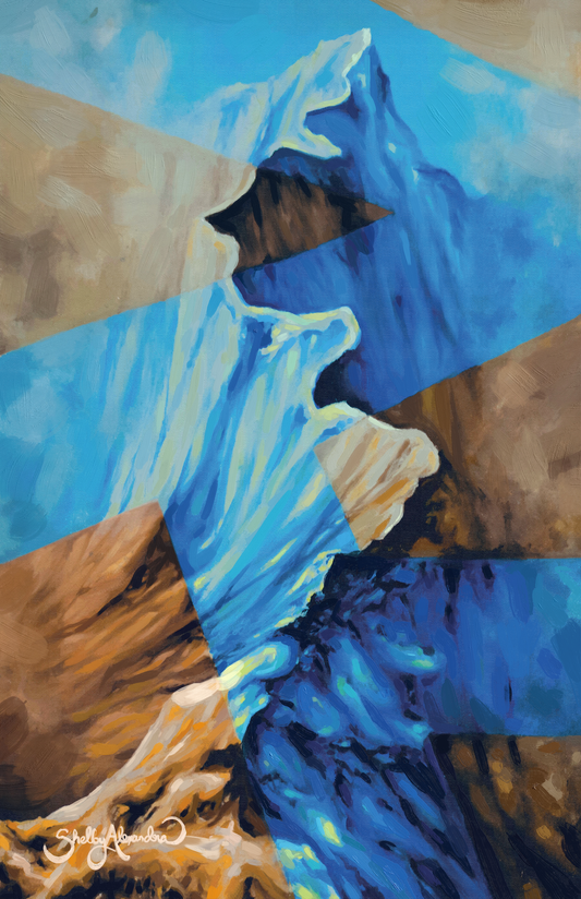 "Blue Mountain" METAL ART Print