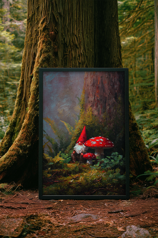 “Gnome Sweet Gnome" ROLLED CANVAS Print