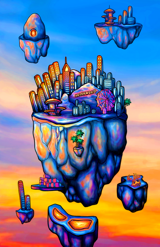 "New Hollywood" ROLLED CANVAS Print