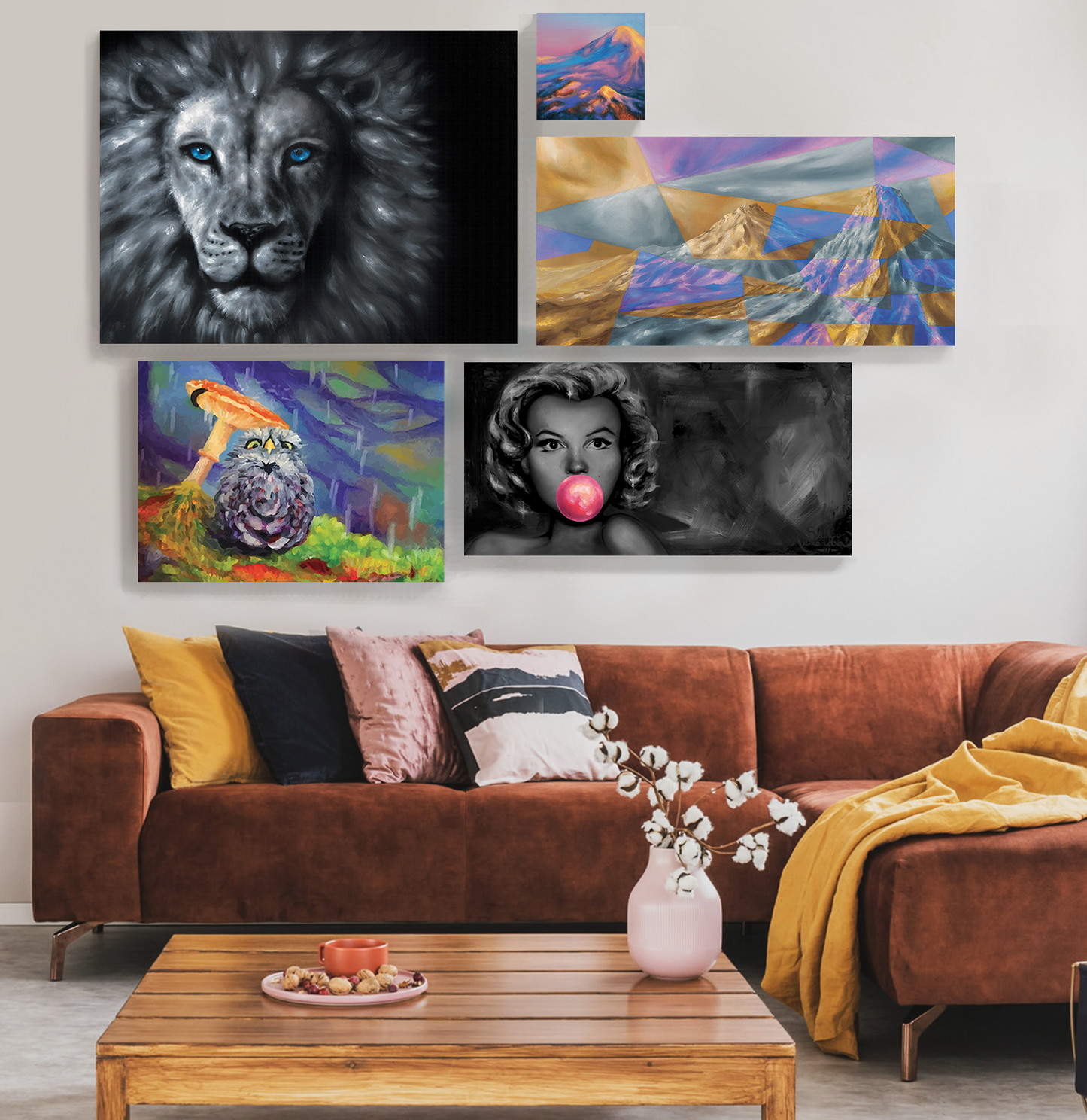 "Leo" ROLLED CANVAS Print