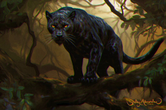 "Black Panther" METAL ART Print