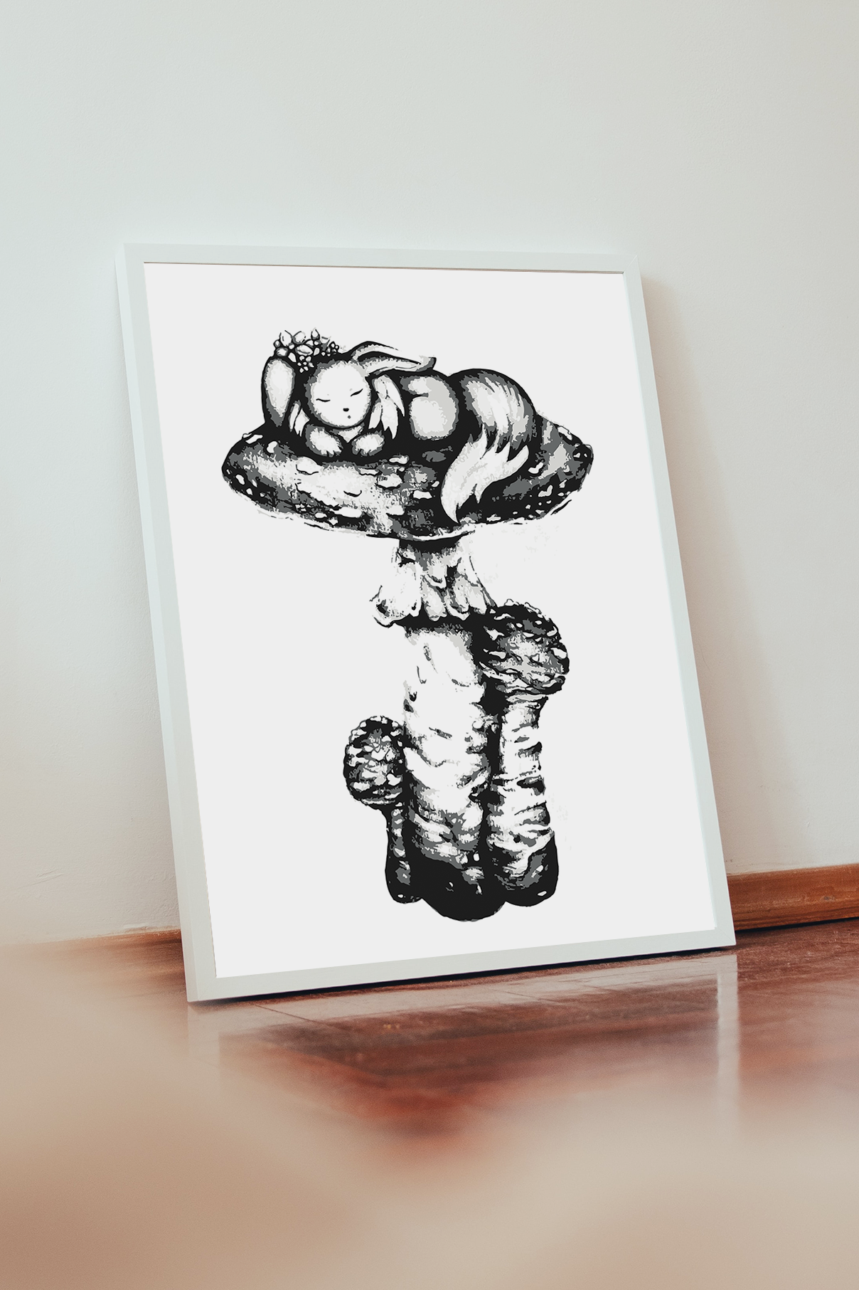 "Eevee/Amonita" METAL ART Print