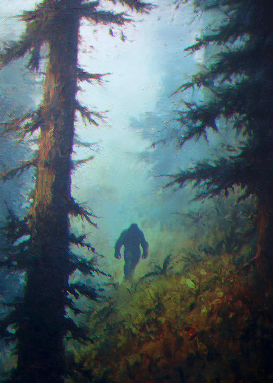 "I Saw Bigfoot" ROLLED CANVAS Print