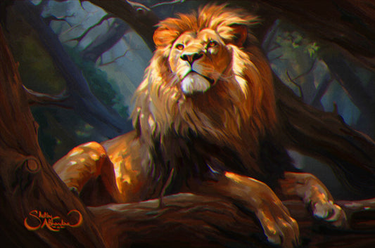 "King of the Jungle" ROLLED CANVAS Print
