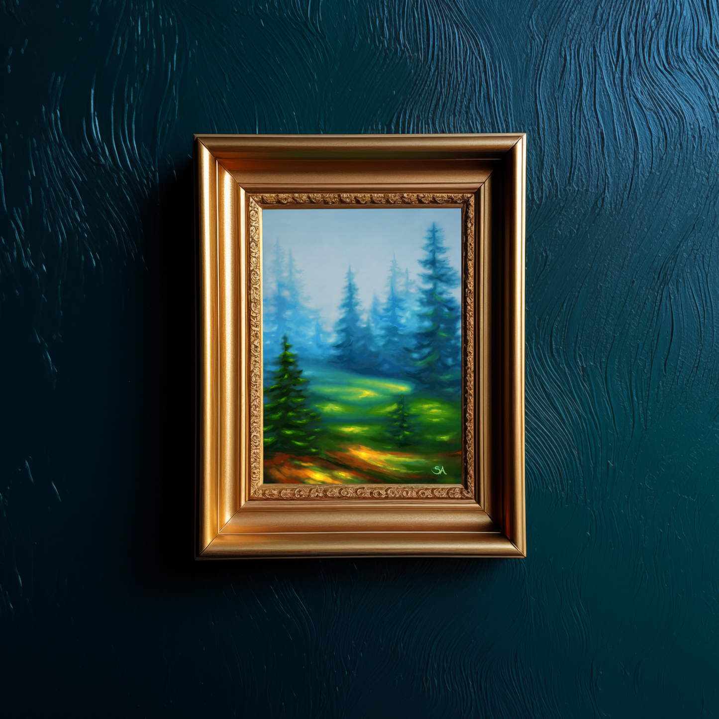 "Misty Trees" ROLLED CANVAS Print