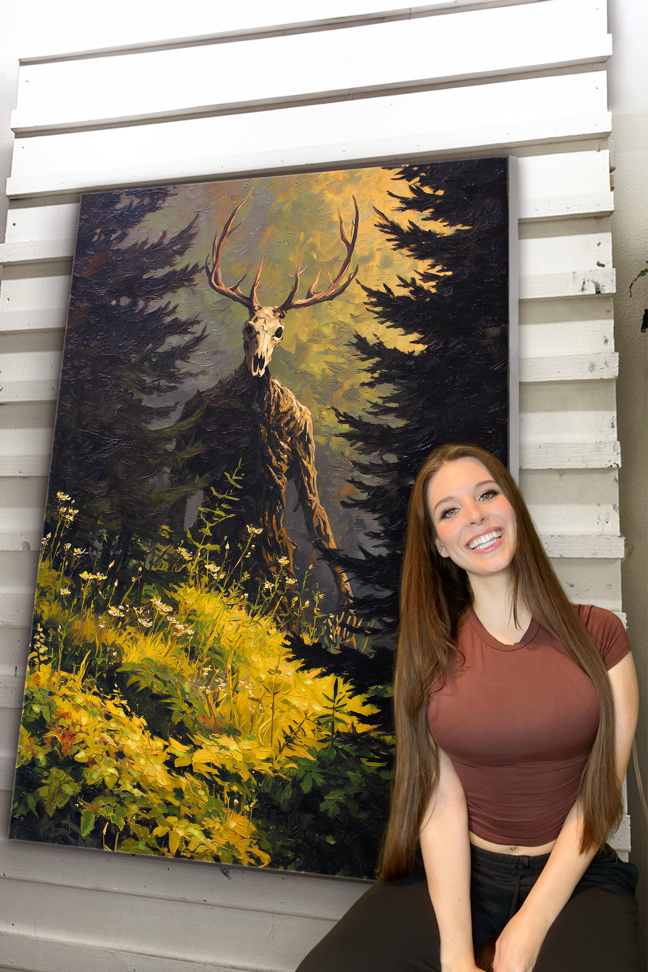 "The Forest Watches" ROLLED CANVAS Print