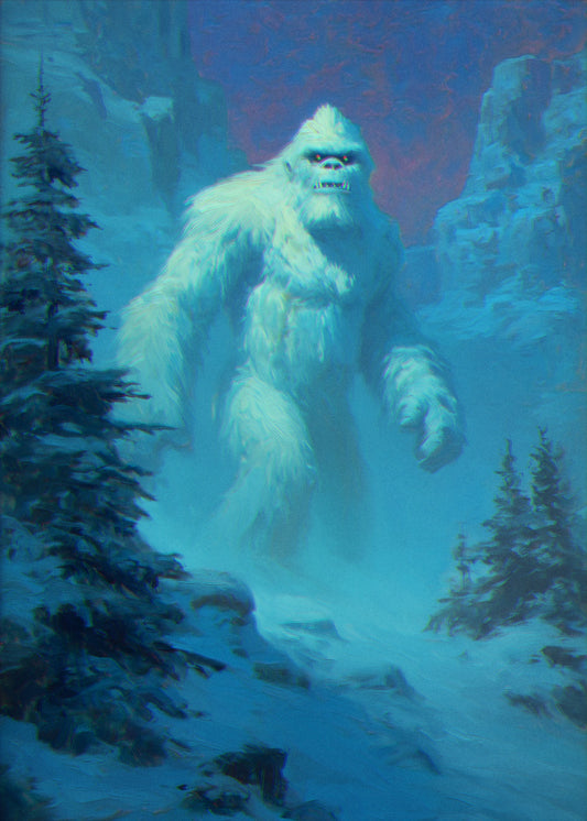 “Yeti or Not" ROLLED CANVAS Print