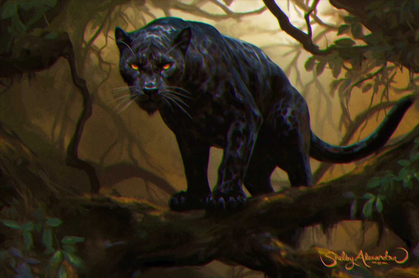 "Black Panther" METAL ART Print