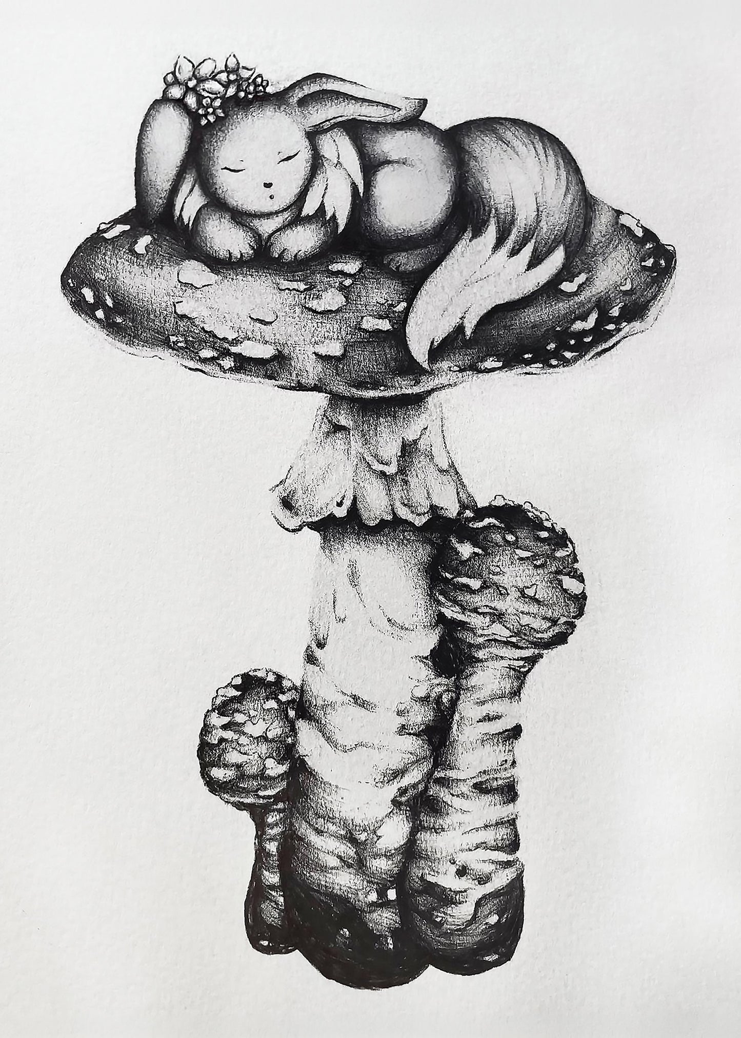 "Eevee/Amonita" METAL ART Print