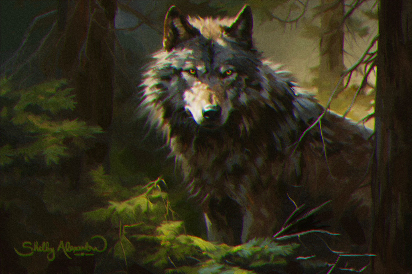 "Lone Wolf" ROLLED CANVAS Print