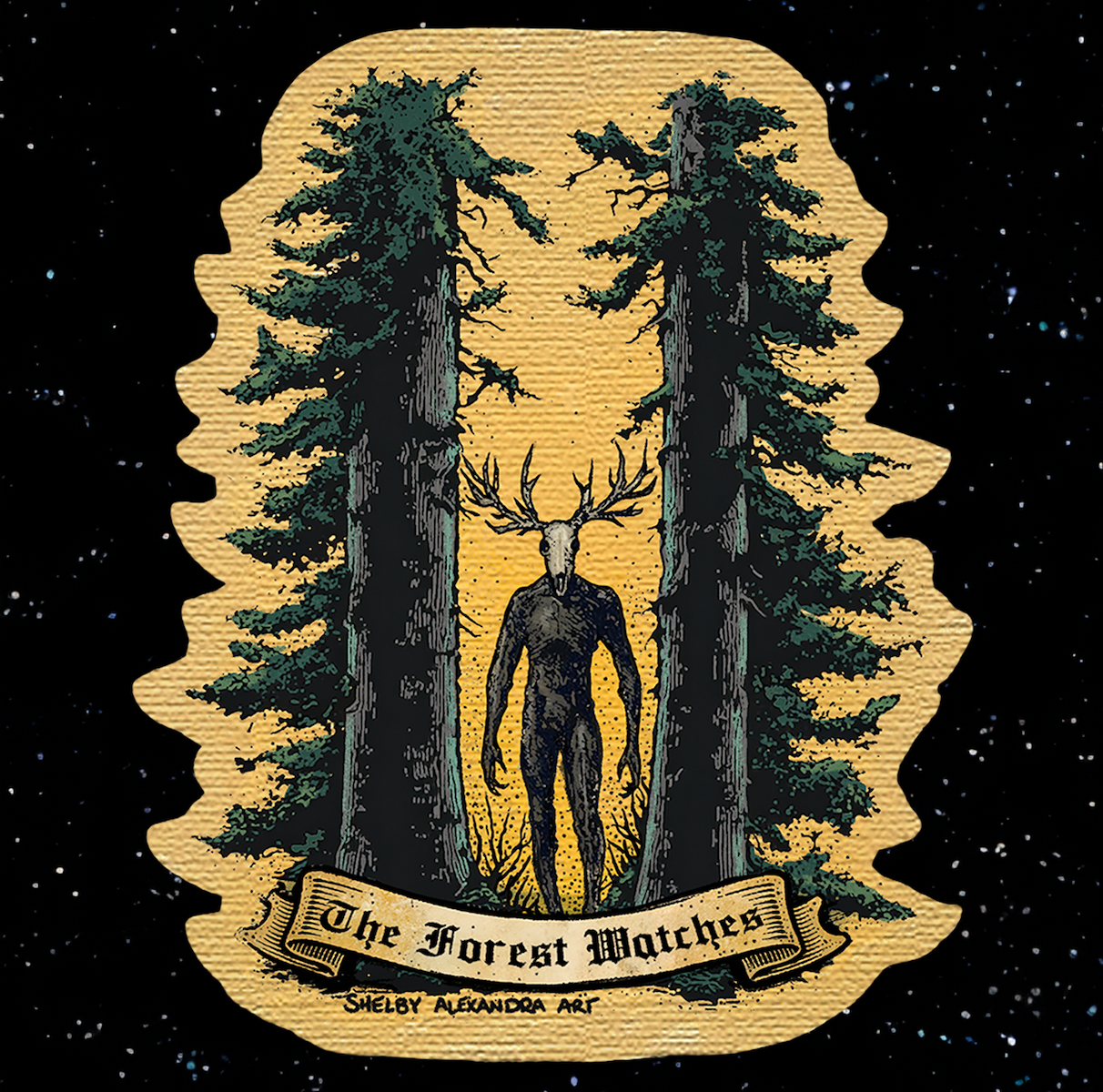 The Forest Watches Sticker
