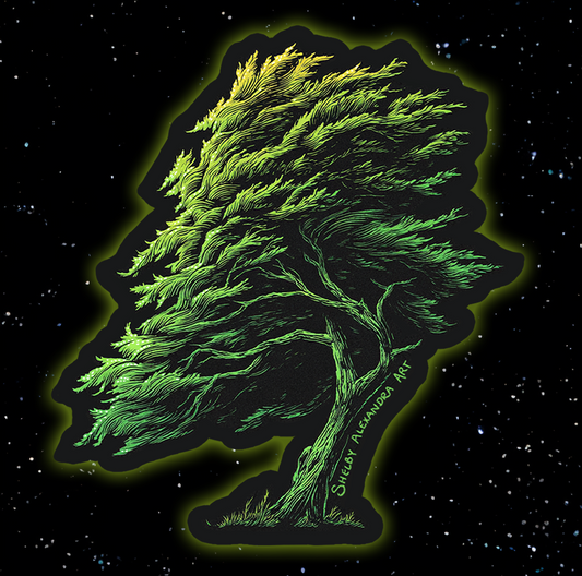Windswept Sticker